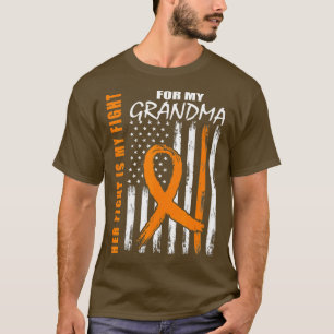 Family Fight Grandma Leukaemia Awareness American T-Shirt