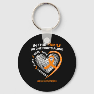 Family Fight Leukaemia Awareness Products Gift Men Key Ring