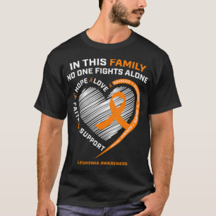 Family Fight Leukemia Awareness Products Gift Men  T-Shirt