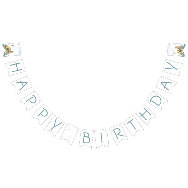 Family fishing trip: A Boy's 1st Birthday  Bunting (All)