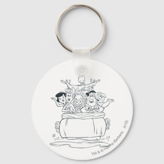 Family Flintstones1 Key Ring