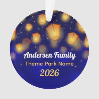 Family Floating Lanterns Vacation Tree Ornament