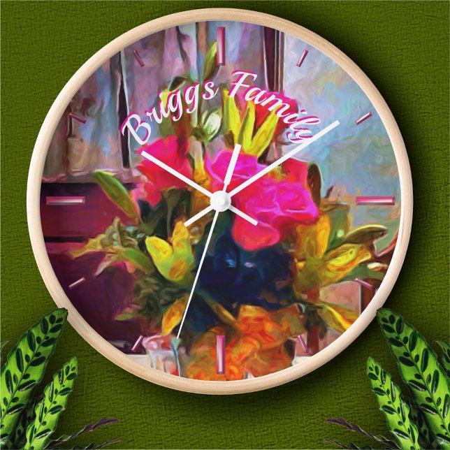 Family & Flowers PM0001  Clock (Creator Uploaded)