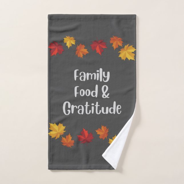 Family Food & Gratitude Hand Towel (Hand Towel)