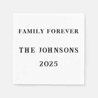 Family Forever Custom Napkins– Reunion Summer 2025 Napkin