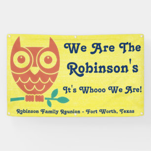 Family Friendly Owl Banner