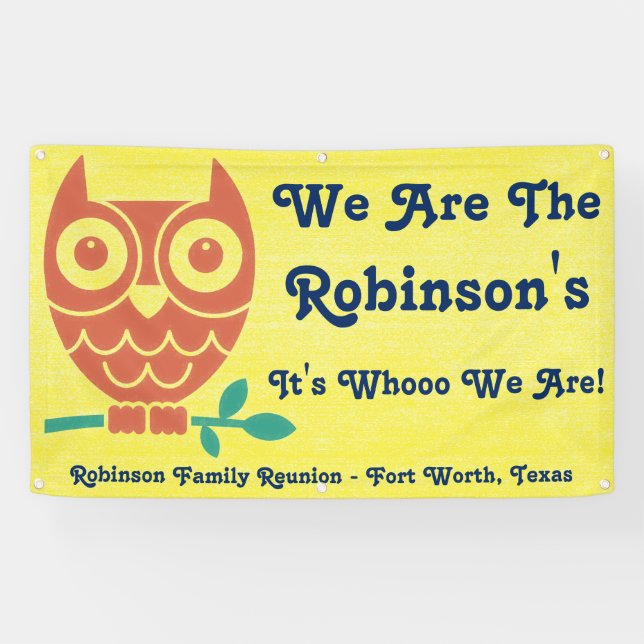 Family Friendly Owl Banner (Horizontal)