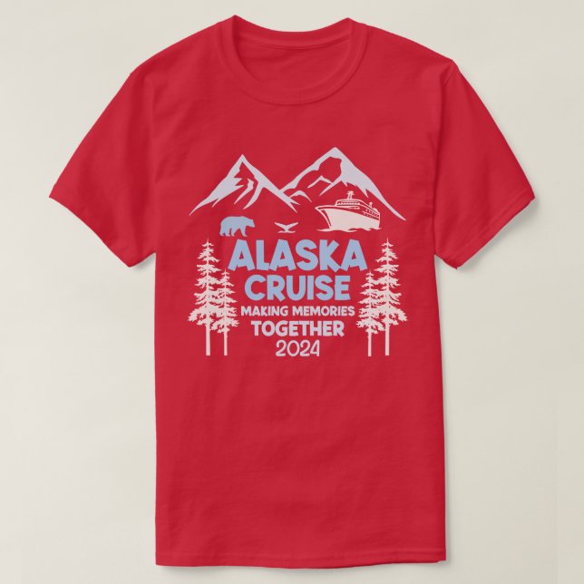 Family Friends and Group Alaska Cruise 2024 Gift F T-Shirt (Design Front)
