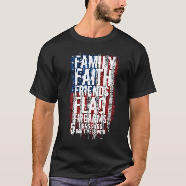 FAMILY FRIENDS FLAG... T-Shirt (Front)