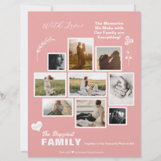 Family Friends Photo Collage Greeting Card