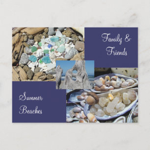 Family & Friends postcards Summer Beaches Coastal