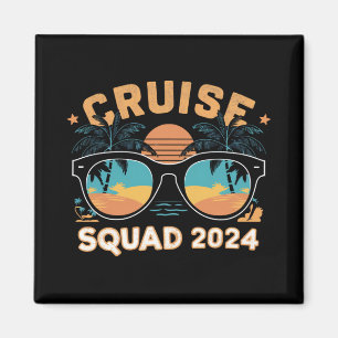 Family Friends Vacation Cruising Ship Trip 2024 Magnet
