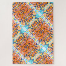 Family Fun Abstract Painted Kaleidoscope Mosaic