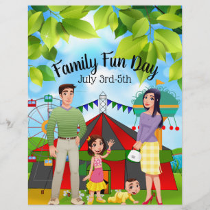 Family Fun Day Business Promotional Flyer