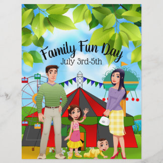 Family Fun Day Business Promotional Flyer