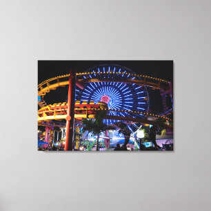 Family Fun on the Santa Monica Pier Canvas Print
