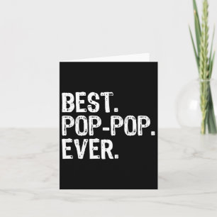 Family Funny Cool Poppop Best Pop-pop Ever Card