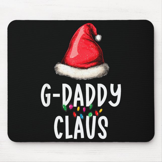 Family G-daddy Claus Christmas Santas Pajama Match Mouse Mat (Front)