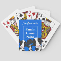 Family Game Night Name Blue White Cows
