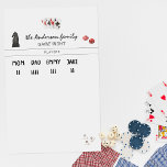 Family Game Night Score Tracker | Personalised  Magnetic Dry Erase Sheet<br><div class="desc">Cute personalised score card featuring your choice of personalisation with room to write player names and their score. Add your custom wording to this design by using the "Edit this design template" boxes on the right hand side of the item, or click the blue "Customise it" button to arrange the...</div>