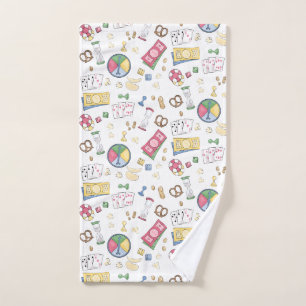 Family Game Night Summer Camp Board Game Camper Hand Towel