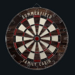 Family Games Room Wood Look Annual Reunion Dartboard<br><div class="desc">Elevate your game nights with our custom family wood effect dartboard, designed to bring a personal touch to your home. This unique dartboard allows you to proudly display your family name and location, making it not just a game but a cherished family heirloom. Ideal for gatherings, backyard parties, or simply...</div>