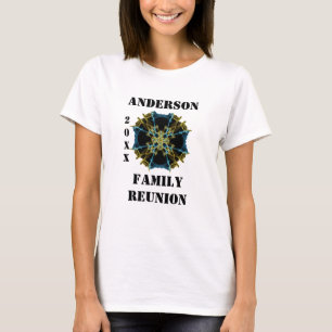 Family Gathering Celestial Gold Blue Reunion T-Shirt