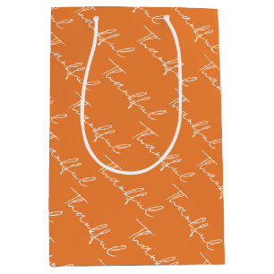 Family gathering Thanksgiving Dinner  Medium Gift Bag