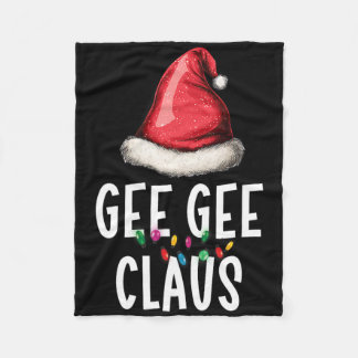 Family Gee-gee Claus Christmas Santas Pajama Match Fleece Blanket