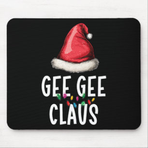 Family Gee-gee Claus Christmas Santas Pajama Match Mouse Mat
