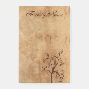 Family Genealogy Tree Post-it Notes