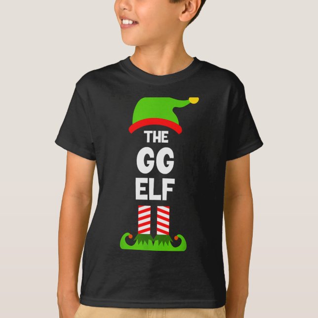 Family Gg Elf Christmas Matching Pajama Funny  T-Shirt (Front)