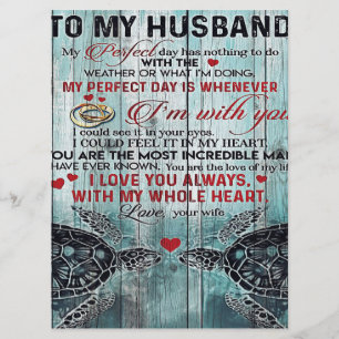 Family Gift Cute To My Husband Gift Menu