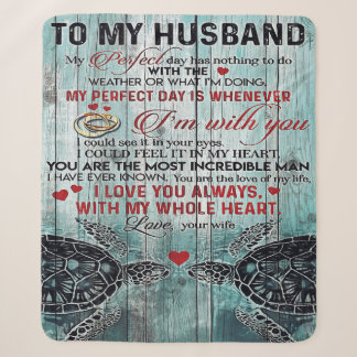 Family Gift | Cute To My Husband Gift Sherpa Blanket