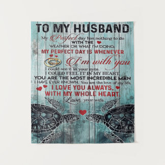 Family Gift | Cute To My Husband Gift Tapestry