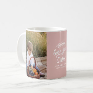 family gift photo grandchild simple typography coffee mug