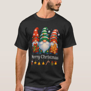 Family Gnome Xmas Matching Cute Gnomes Merry Chris T-Shirt