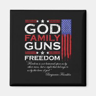 Family God Guns And Freedom Christian Mega 2020 Tr Magnet