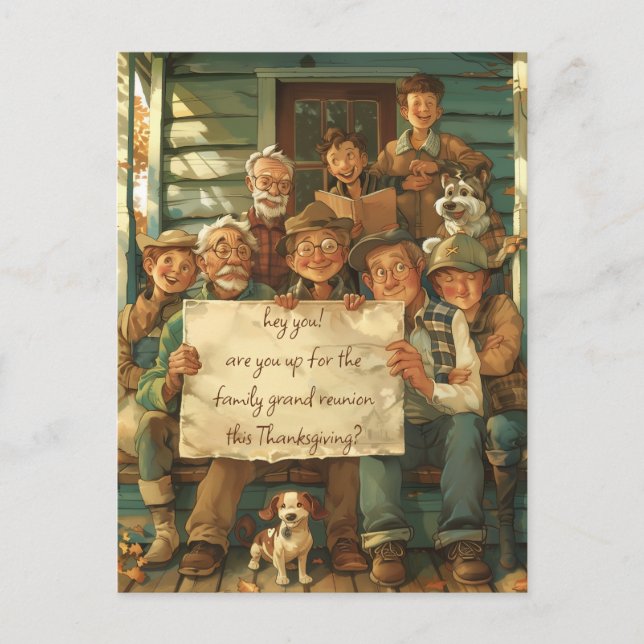 Family Grand Reunion Postcard (Front)