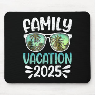 Family Group Matching Summer Beach Trip Mouse Mat