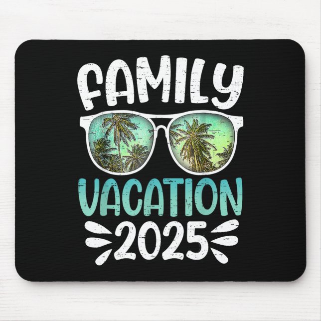 Family Group Matching Summer Beach Trip  Mouse Mat (Front)