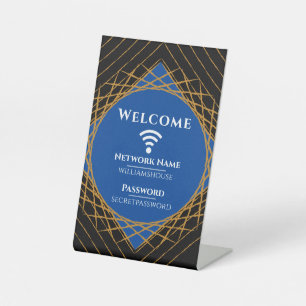 Family Guest Business Modern WIFI Password Sign