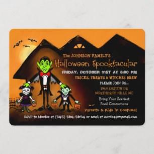 Family Halloween Costume Party Invitation