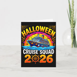 Family halloween cruise squad 2026 costume men card