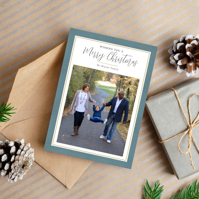 Family Happy Holiday Christmas Photo Card (Creator Uploaded)