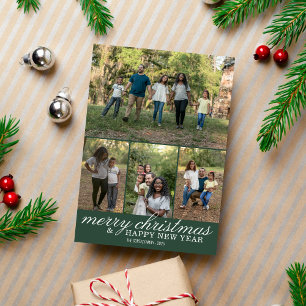 Family Happy Holidays Christmas Photo Card