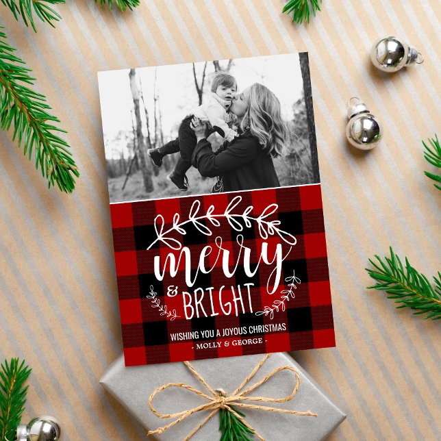 Family Happy Holidays Christmas Photo Card (Creator Uploaded)