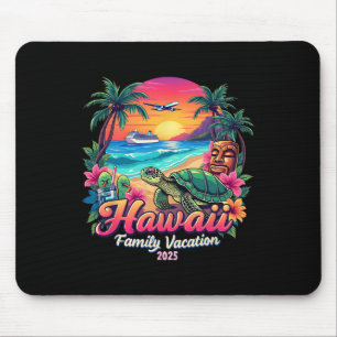 Family Hawaii Summer Matching Trip Vacation 2025 V Mouse Mat