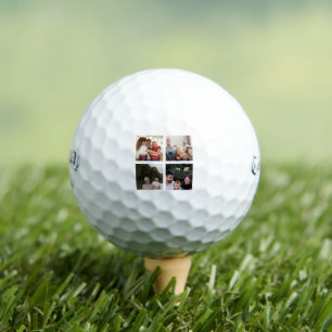 Family Heritage Multi Photo Collage Personalised Golf Balls