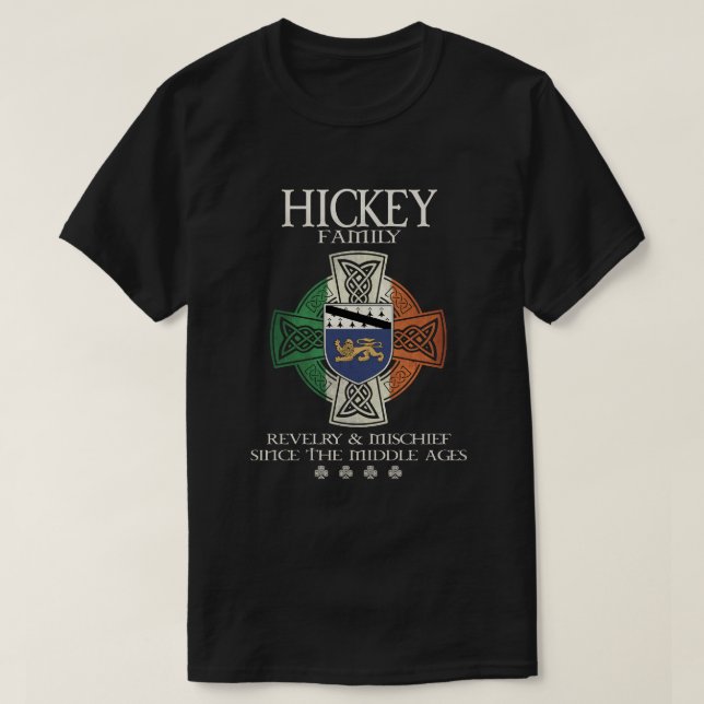 Family Hickey arm Ireland Irish Celtic cross T-Shirt (Design Front)